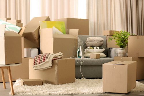 Unpacking service helping a family settle into a new Harringay home