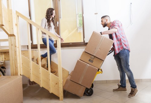 House move with stair access in a Harringay flat