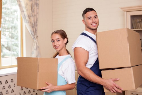 Removal van handling access and parking challenges in North London